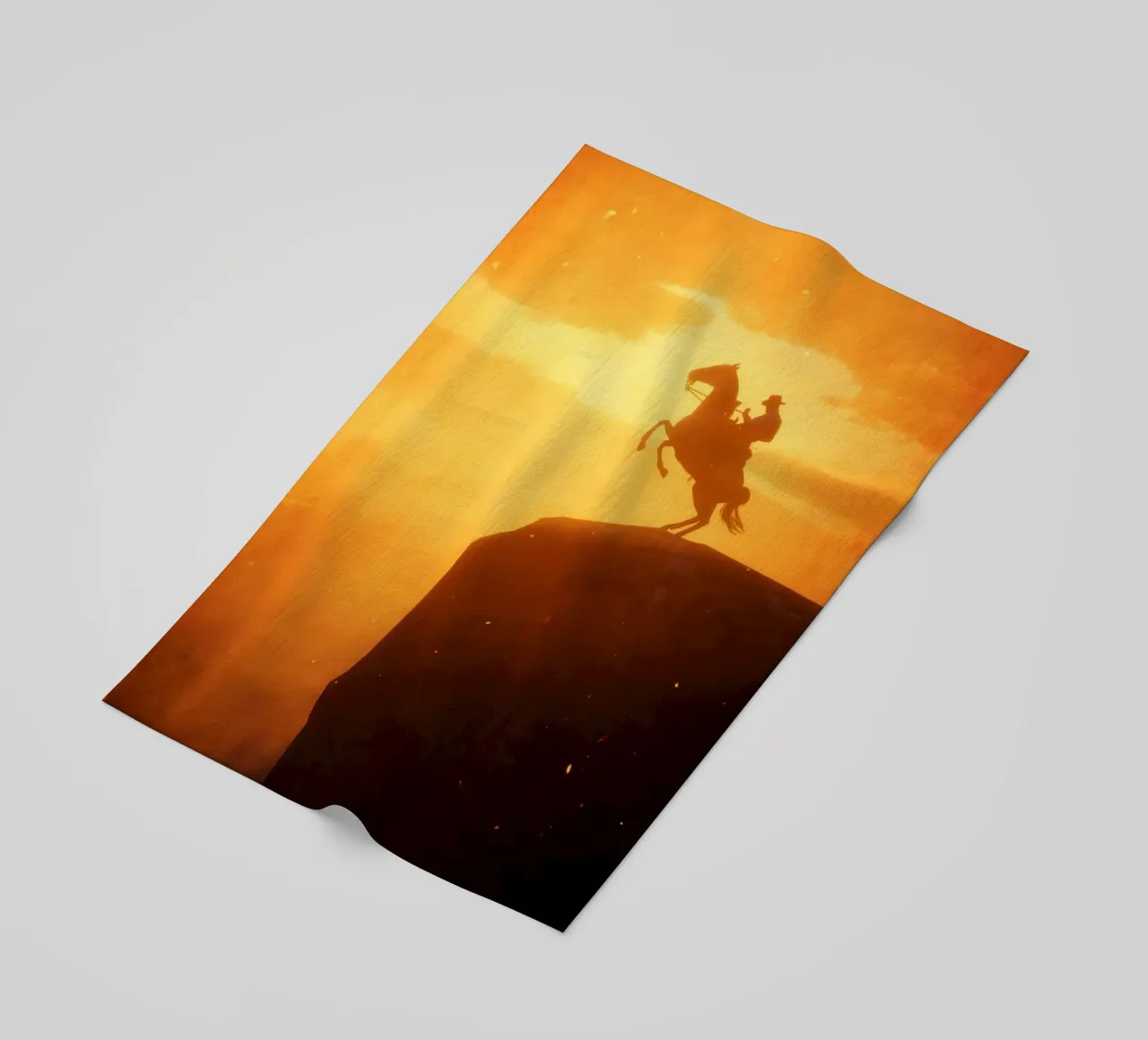 Cowboy on Cliff telo mare da nabakumov