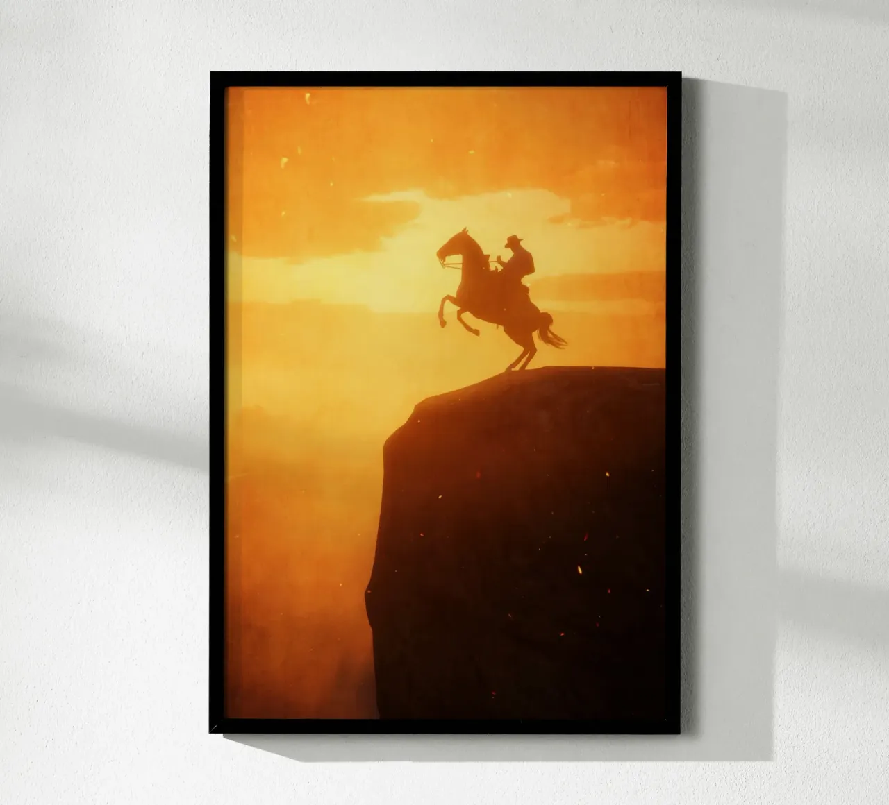 Cowboy on Cliff carta hahnemühle da nabakumov
