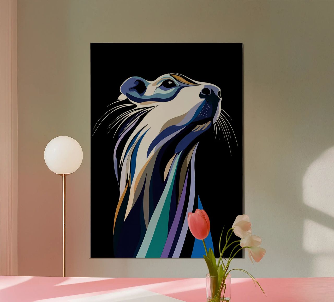 Ritratto astratto di animale poster da Karraker