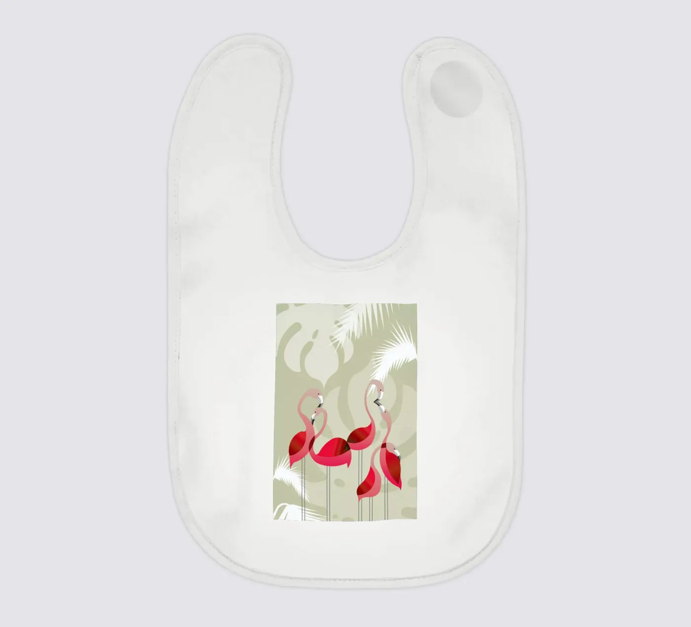 Flamingo baby slabbetje van Sabrina Ziegenhorn