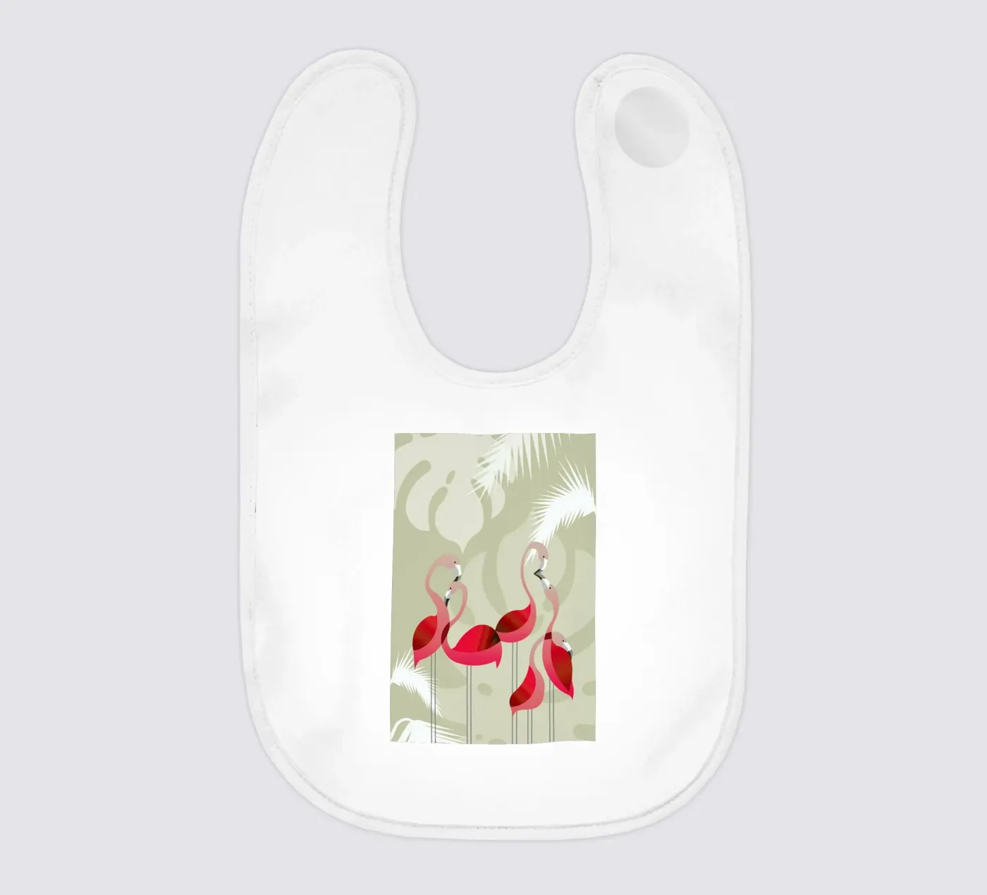 Flamingo baby slabbetje van Sabrina Ziegenhorn