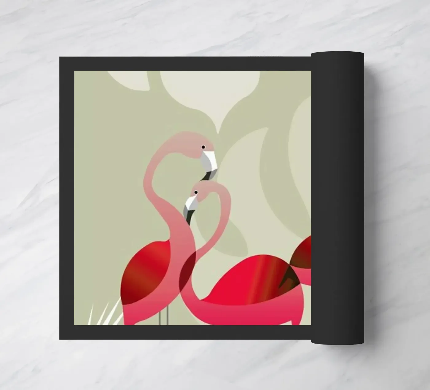 Flamingo deurmat van Sabrina Ziegenhorn