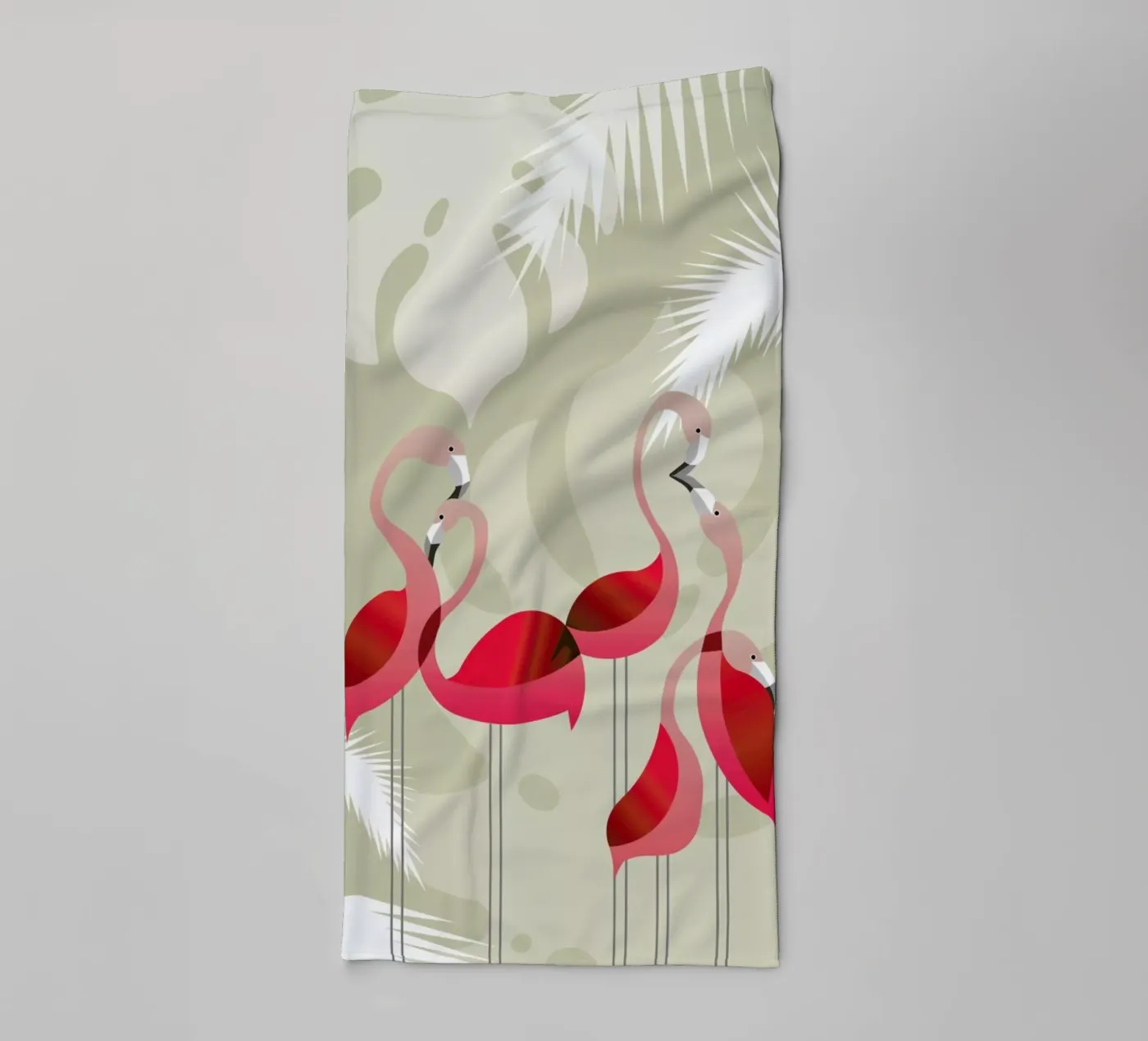 Flamingo Handtuch von Sabrina Ziegenhorn