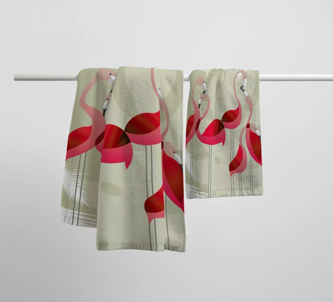 Flamingo asciugamano da bagno da Sabrina Ziegenhorn