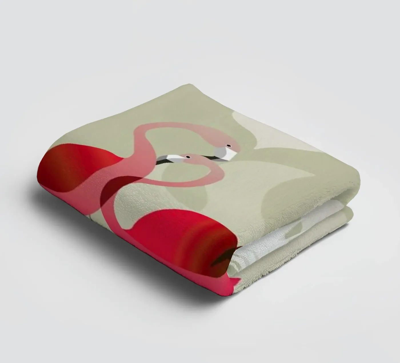 Flamingo Handtuch von Sabrina Ziegenhorn