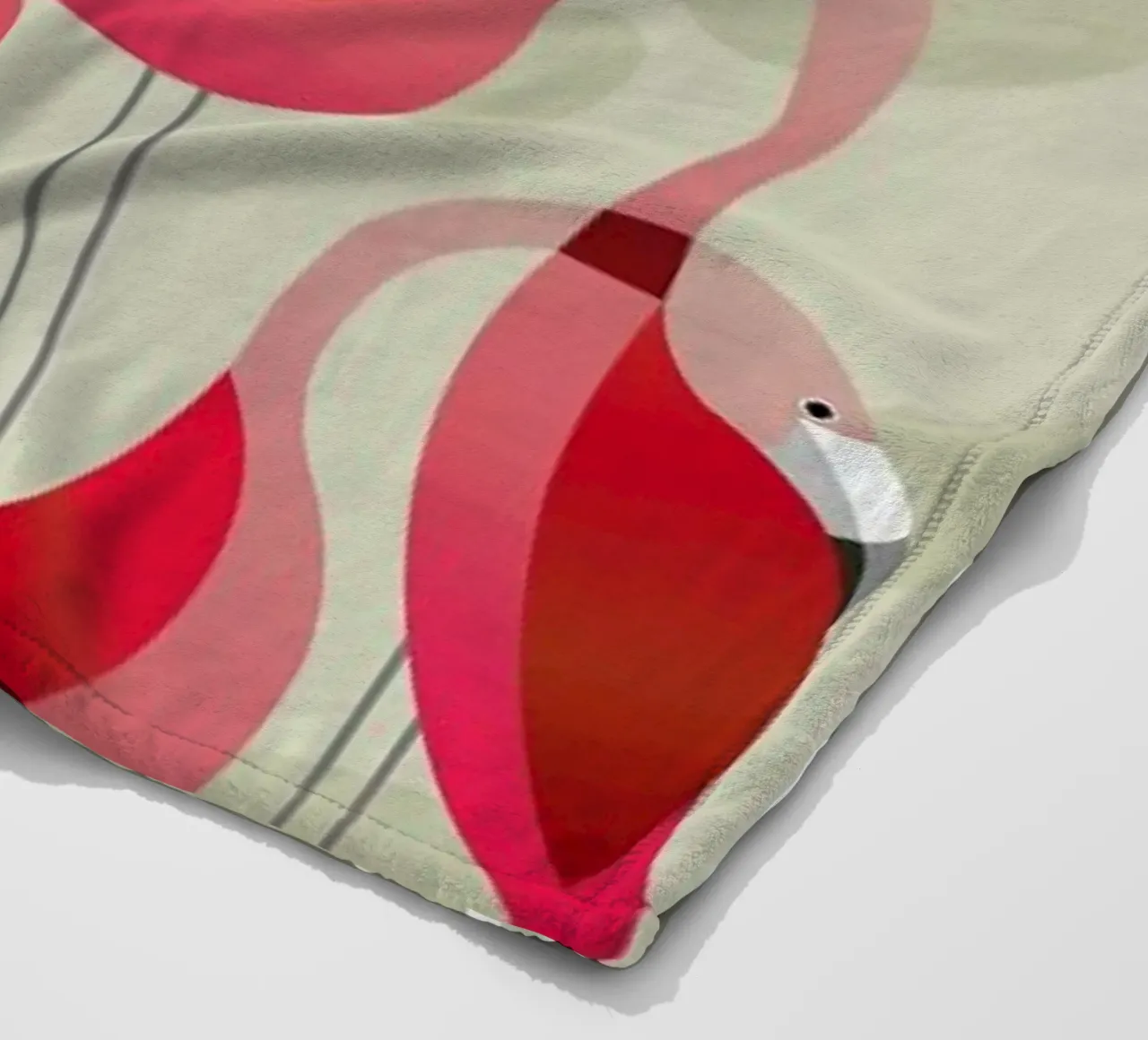 Flamingo fleecedeken van Sabrina Ziegenhorn