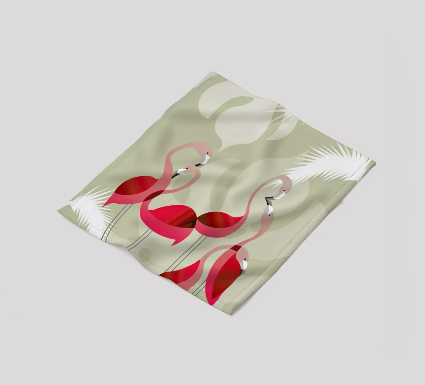 Flamingo fleecedeken van Sabrina Ziegenhorn