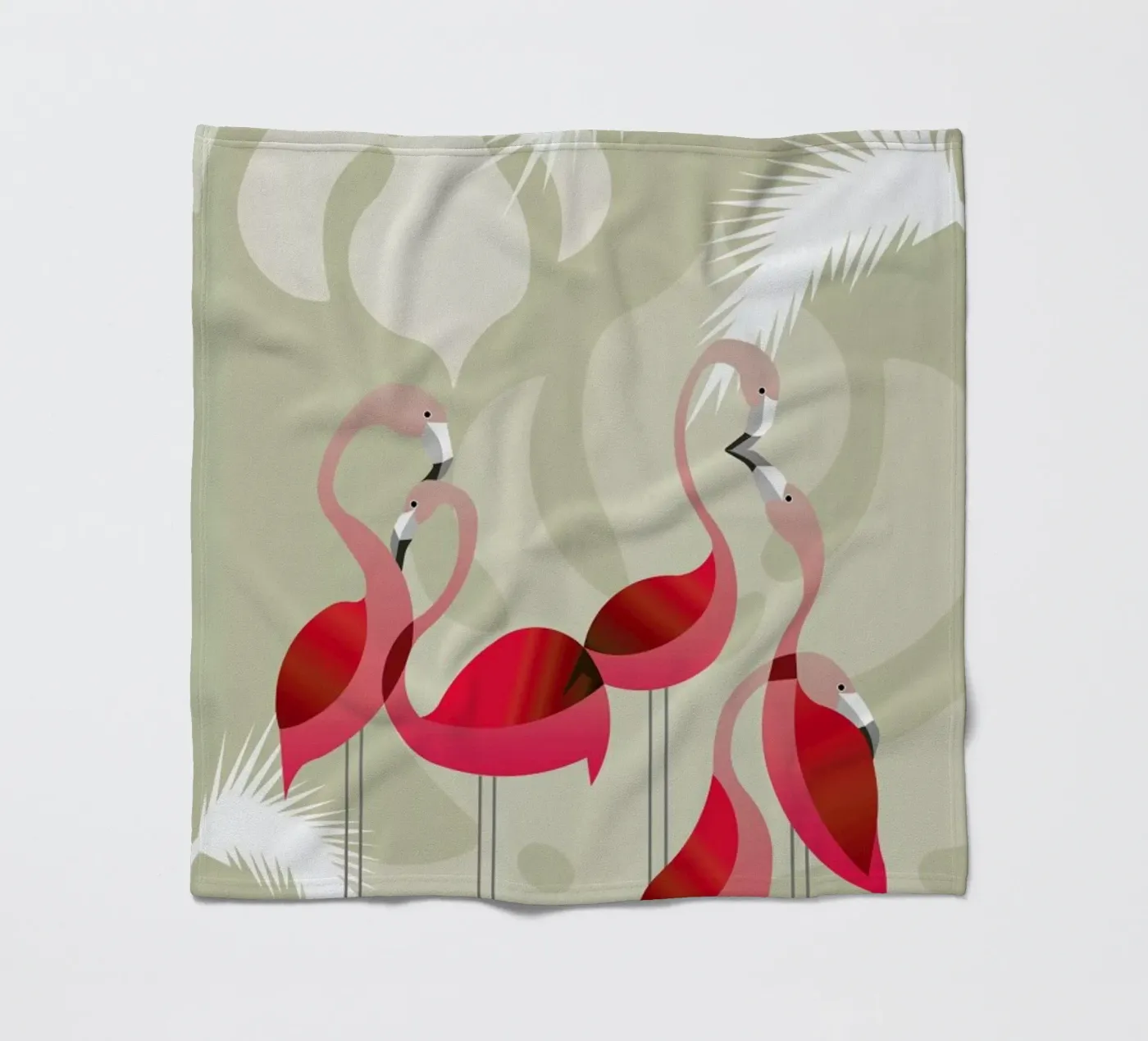 Flamingo fleecedeken van Sabrina Ziegenhorn