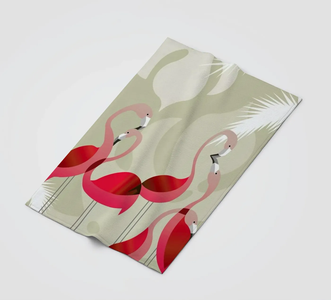 Flamingo fleecedeken van Sabrina Ziegenhorn