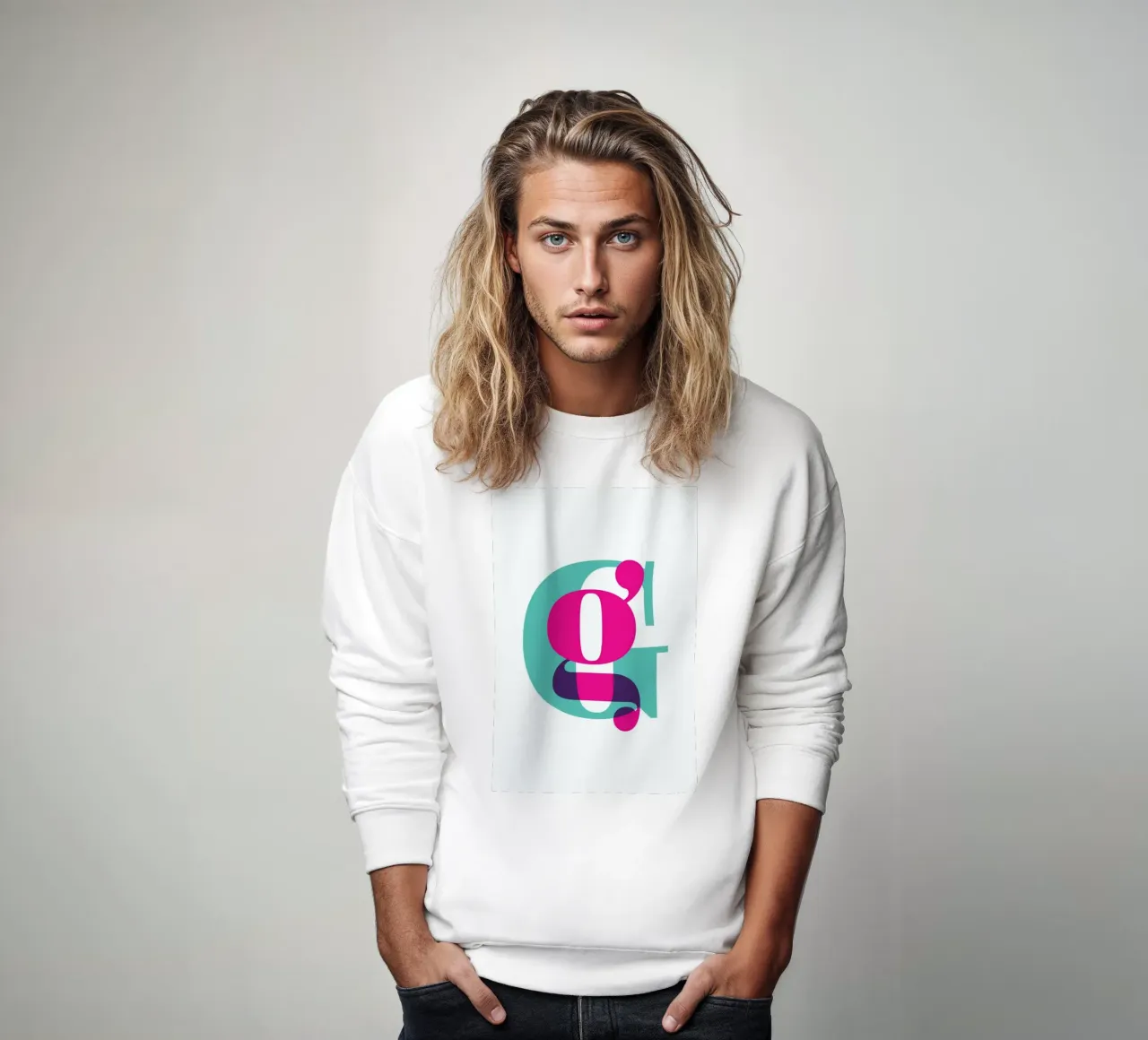 Magenta/Mint G felpa da Studio One