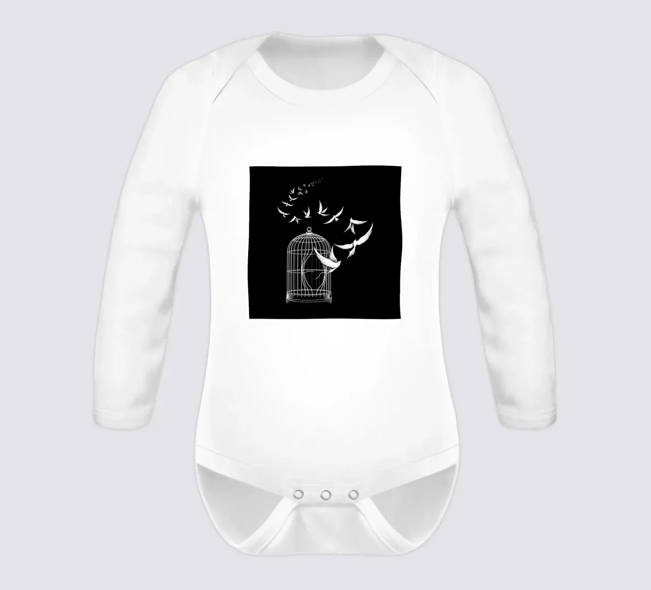 Freedom long-sleeve baby romper by Tobe Fonseca