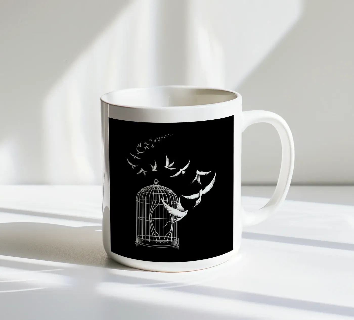 Freedom ceramic mug by Tobe Fonseca
