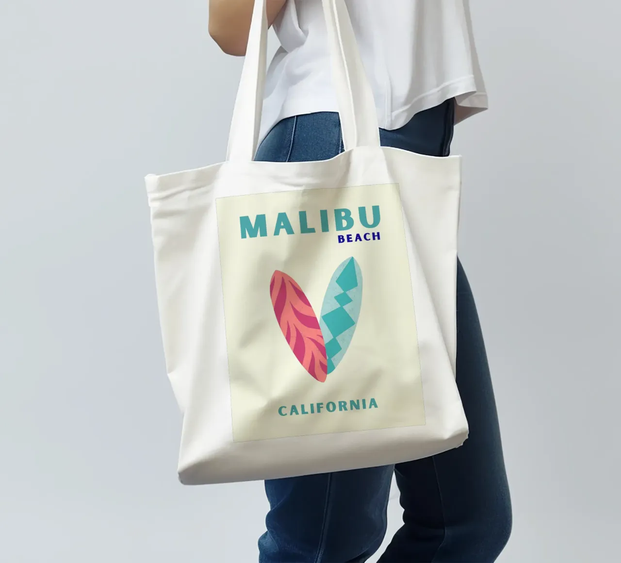 Malibu Mood jute draagtas van SMPLE