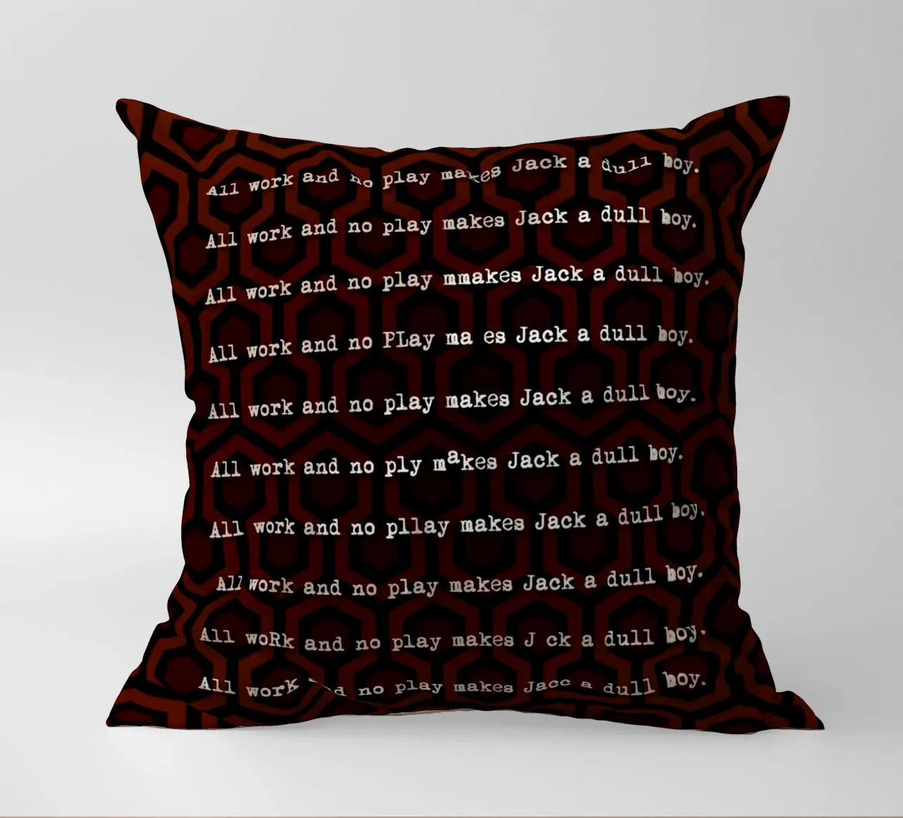 The Shining Writing cuscino da nabakumov