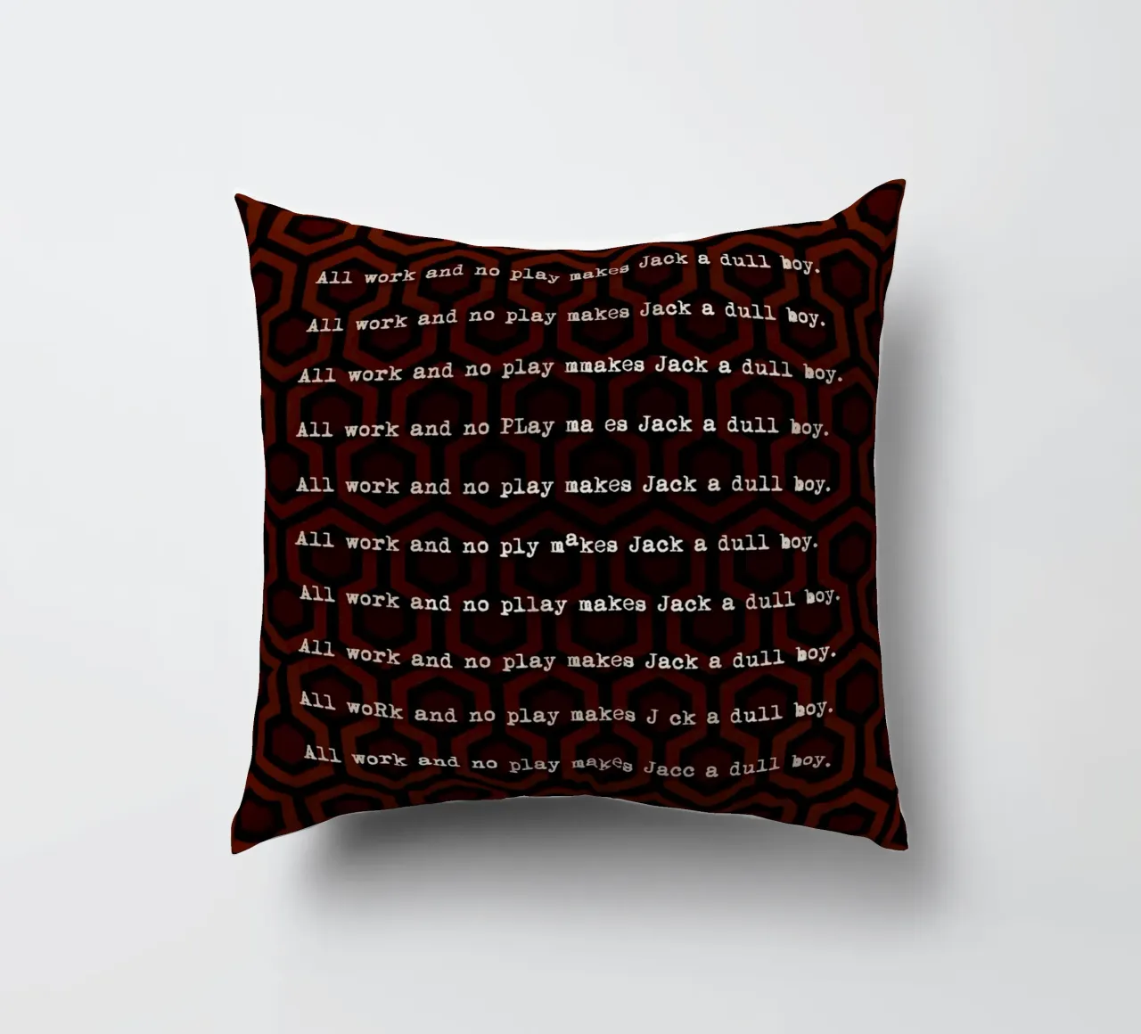 The Shining Writing cuscino da nabakumov