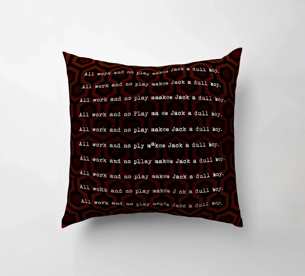 The Shining Writing cuscino da nabakumov