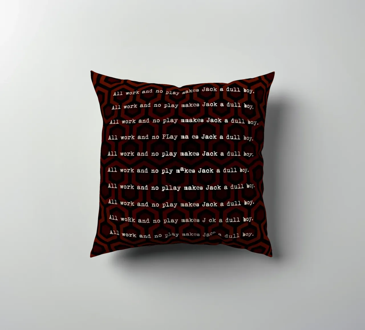 The Shining Writing cuscino da nabakumov