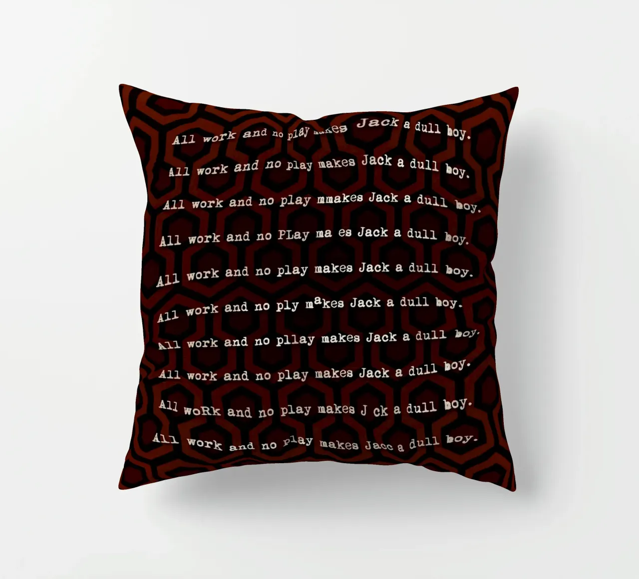 The Shining Writing cuscino da nabakumov
