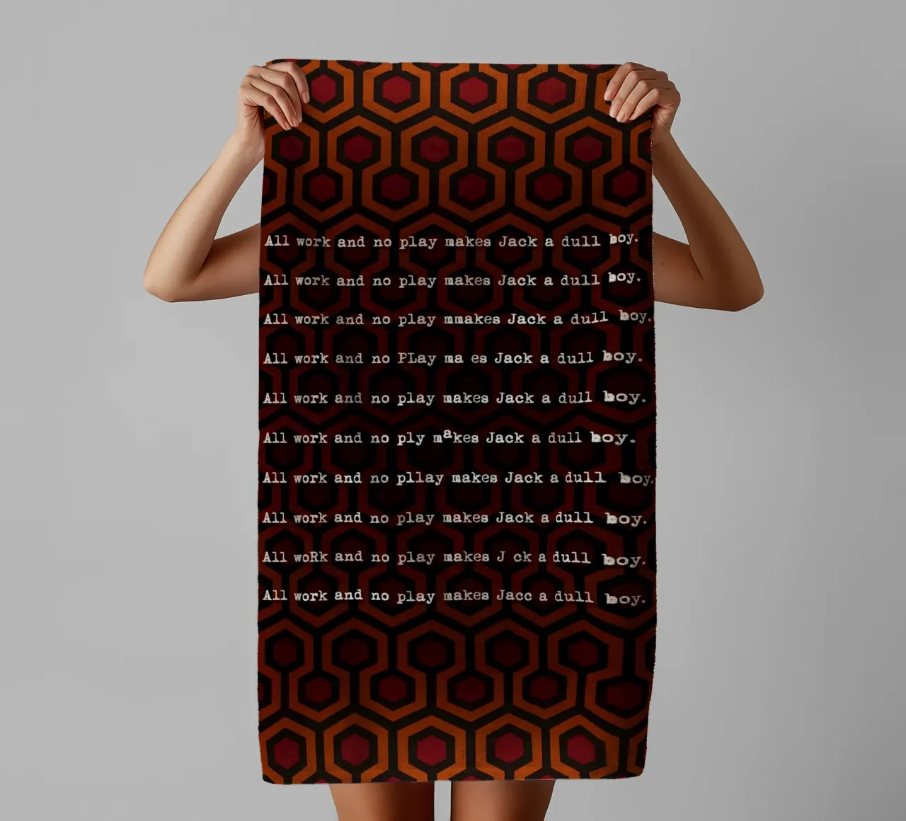 The Shining Writing asciugamano da bagno da nabakumov