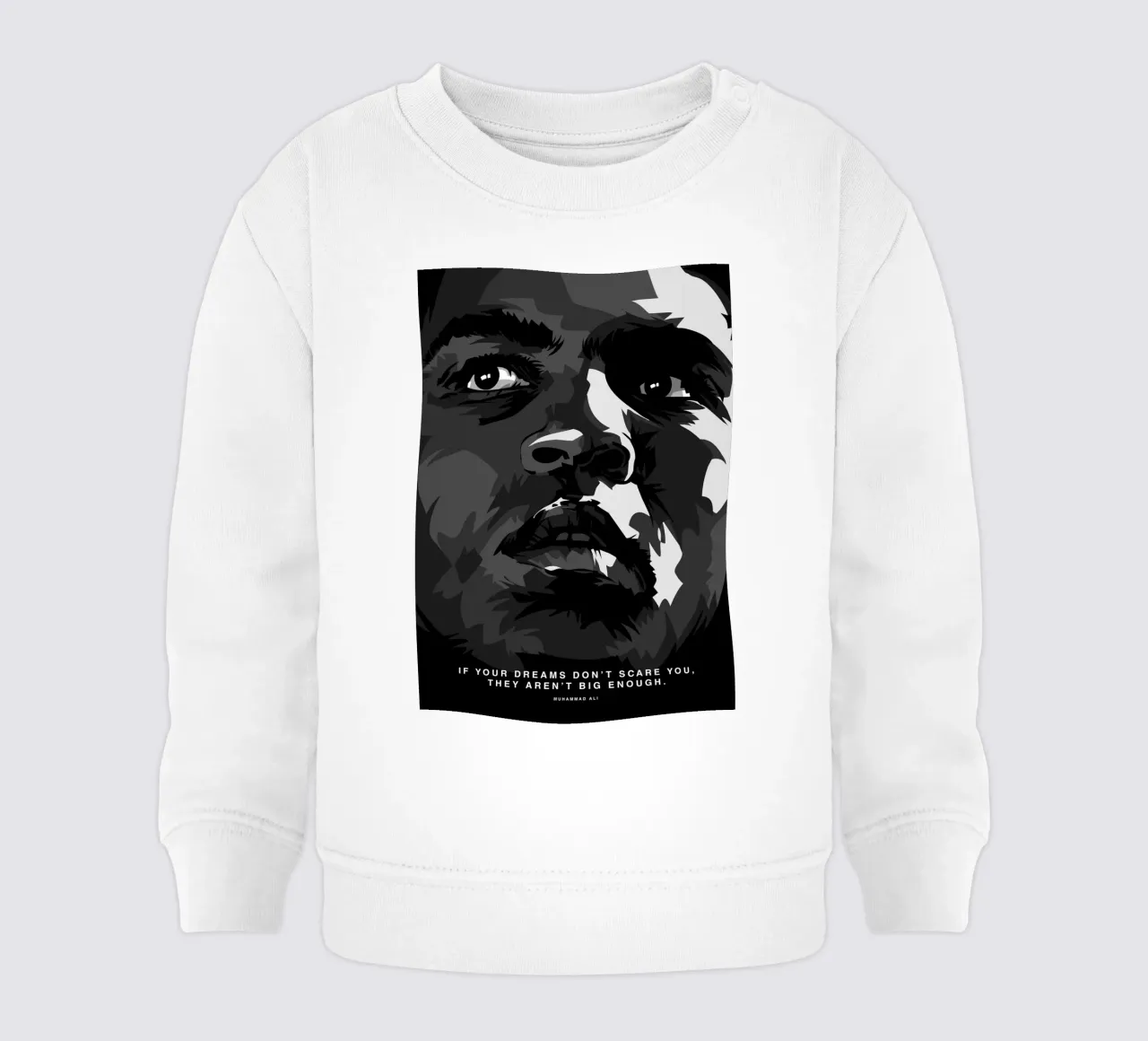 Mohammad Ali Quote baby sweatshirt by nabakumov