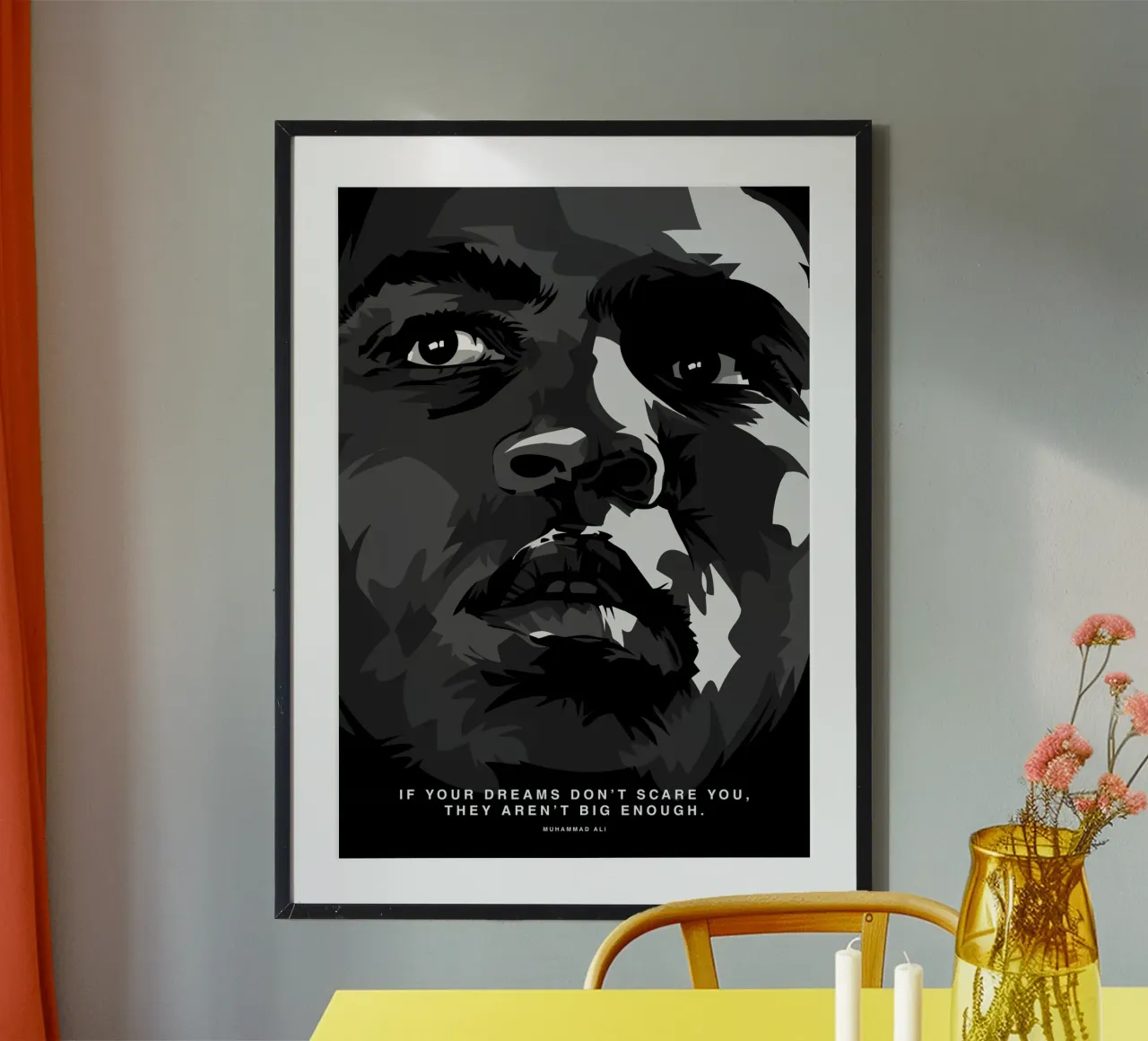 Mohammad Ali Quote carta hahnemühle da nabakumov