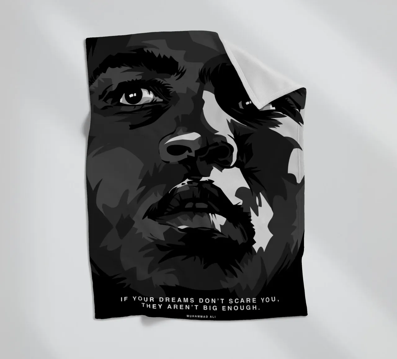 Mohammad Ali Quote coperta in pile da nabakumov