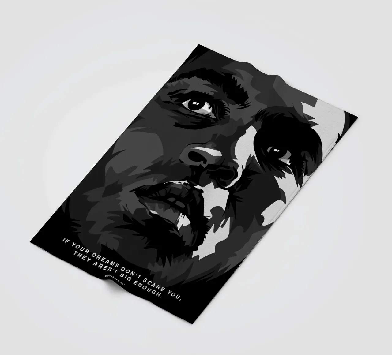 Mohammad Ali Quote coperta in pile da nabakumov