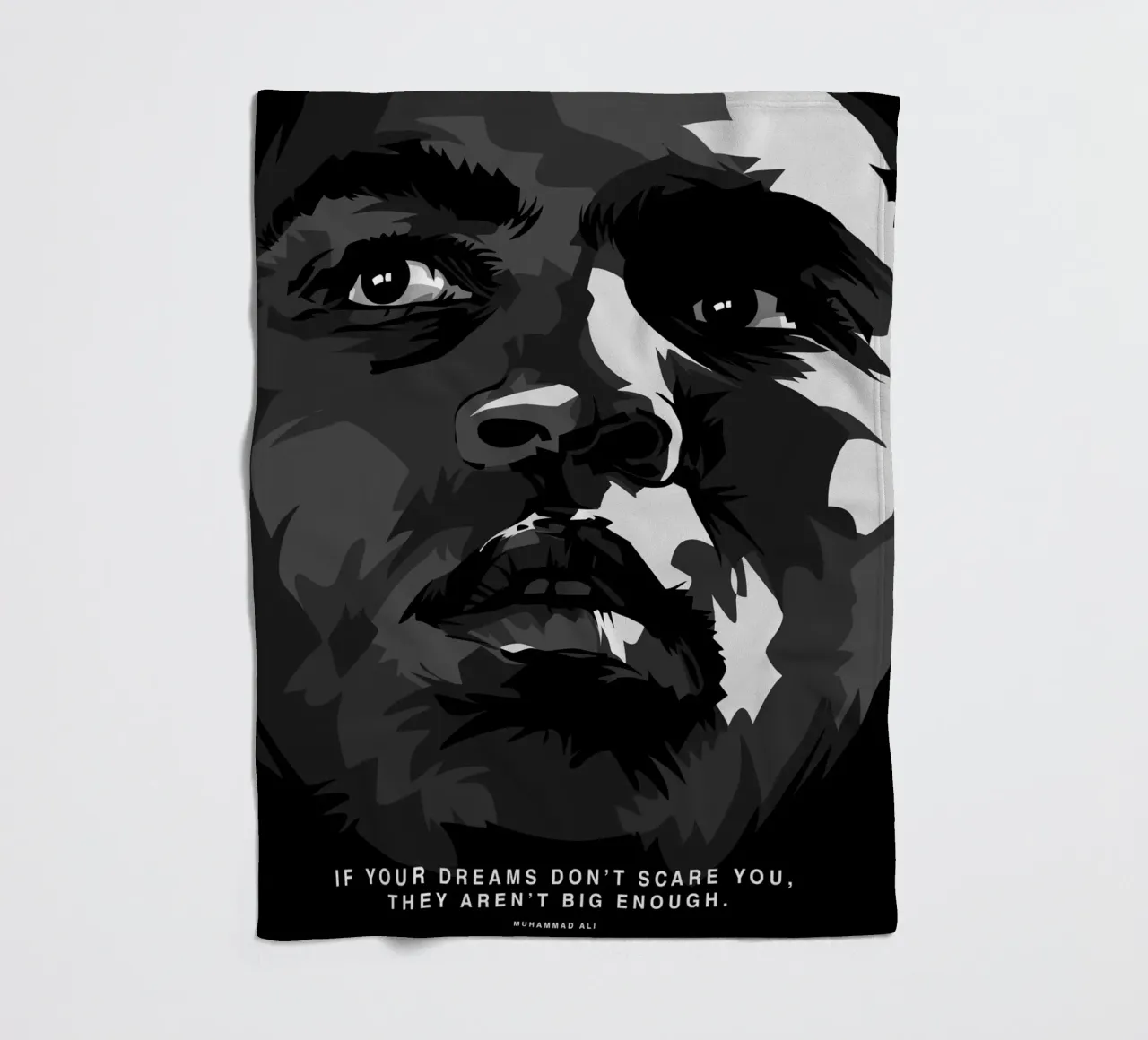 Mohammad Ali Quote coperta in pile da nabakumov