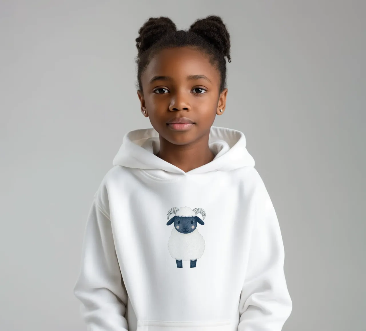 Simpatica pecorella per bambini | Design personalizzabile felpa bambino con cappuccio da Autofocus