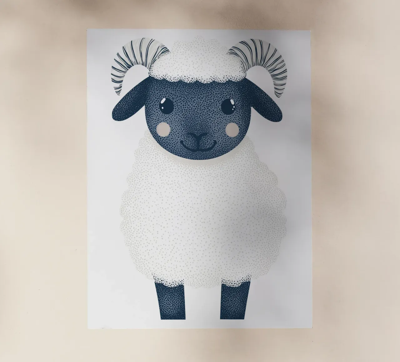 Simpatica pecorella per bambini | Design personalizzabile pellicola backlit da Autofocus