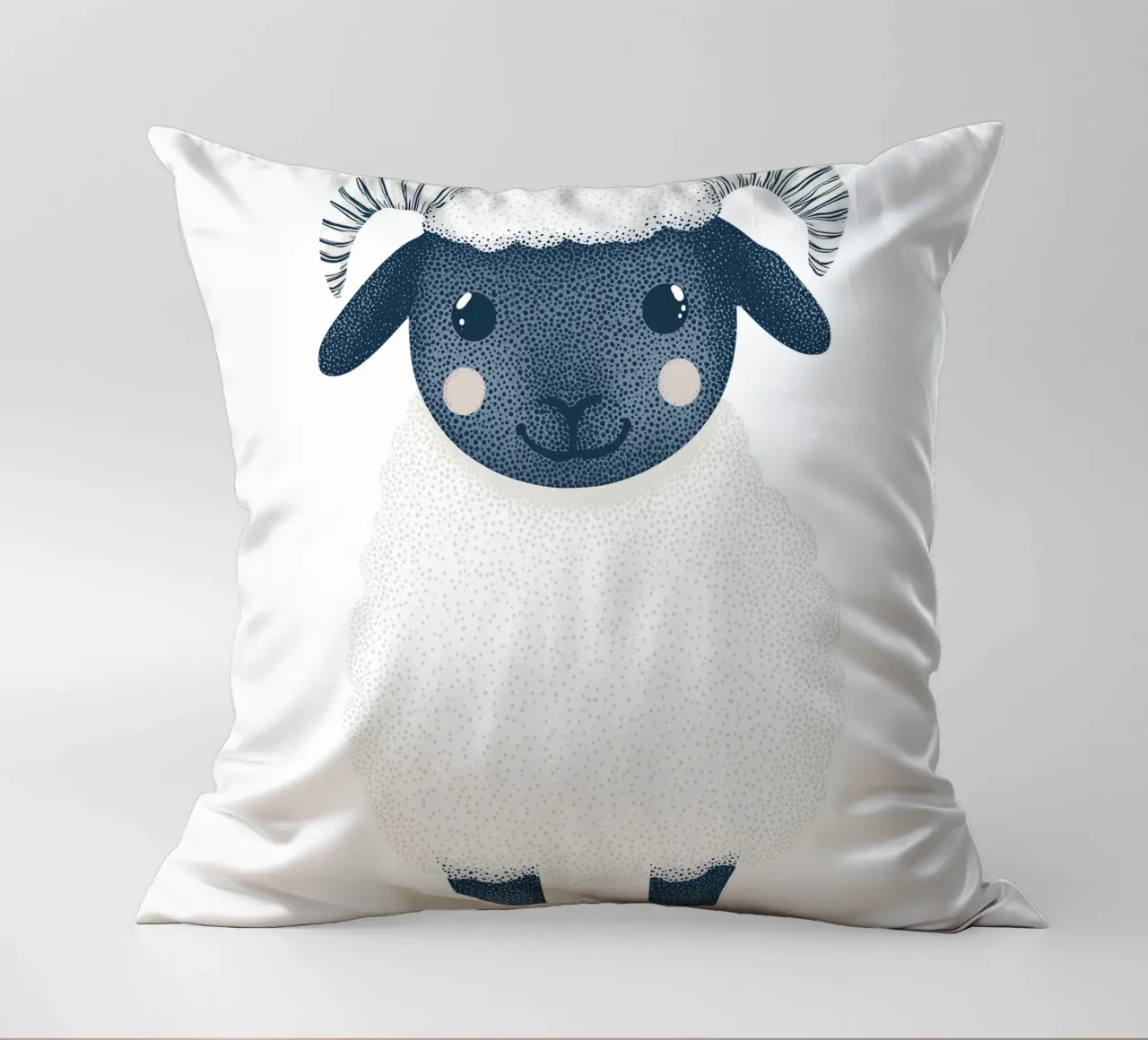 Simpatica pecorella per bambini | Design personalizzabile cuscino da Autofocus
