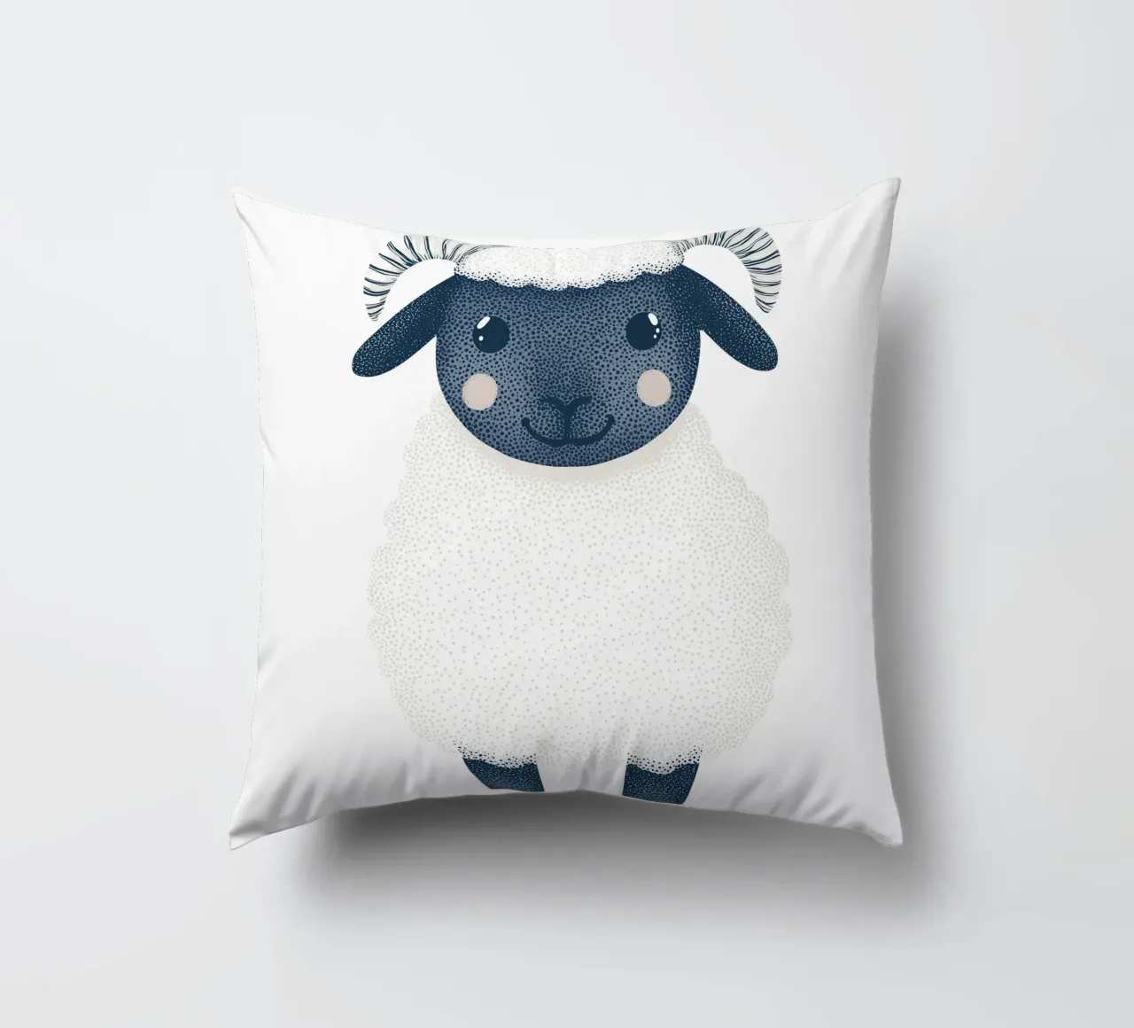 Simpatica pecorella per bambini | Design personalizzabile cuscino da Autofocus