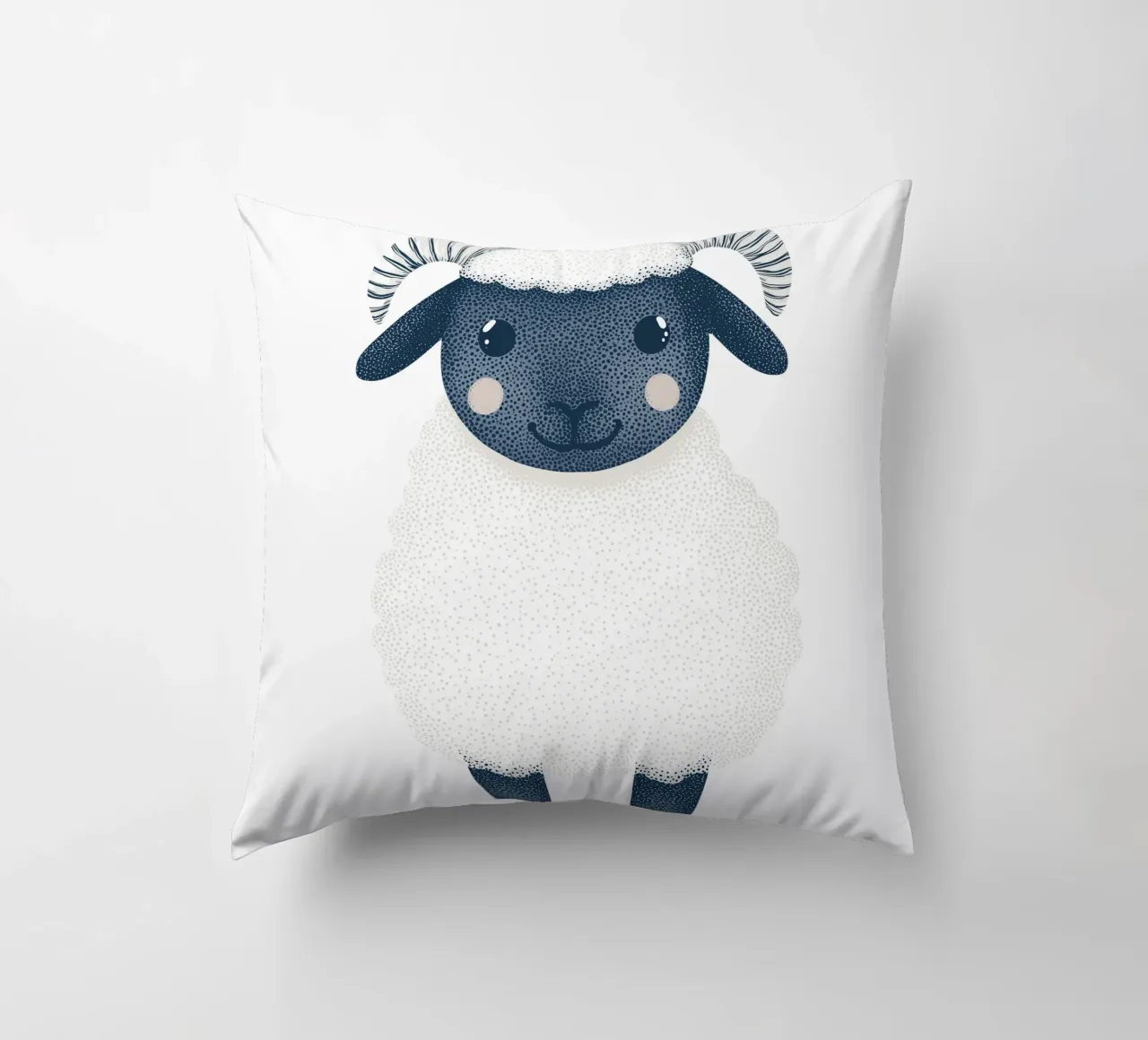 Simpatica pecorella per bambini | Design personalizzabile cuscino da Autofocus