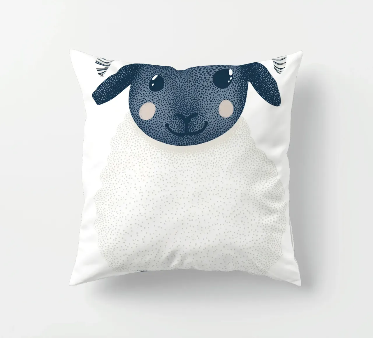 Simpatica pecorella per bambini | Design personalizzabile cuscino da Autofocus