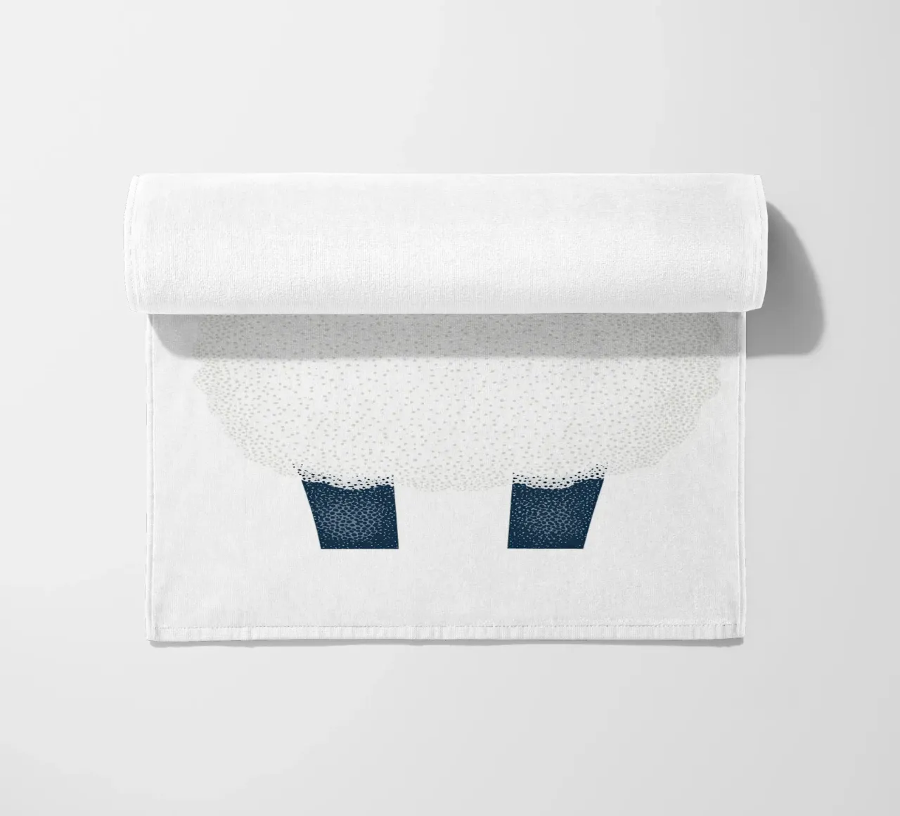 Simpatica pecorella per bambini | Design personalizzabile telo mare da Autofocus
