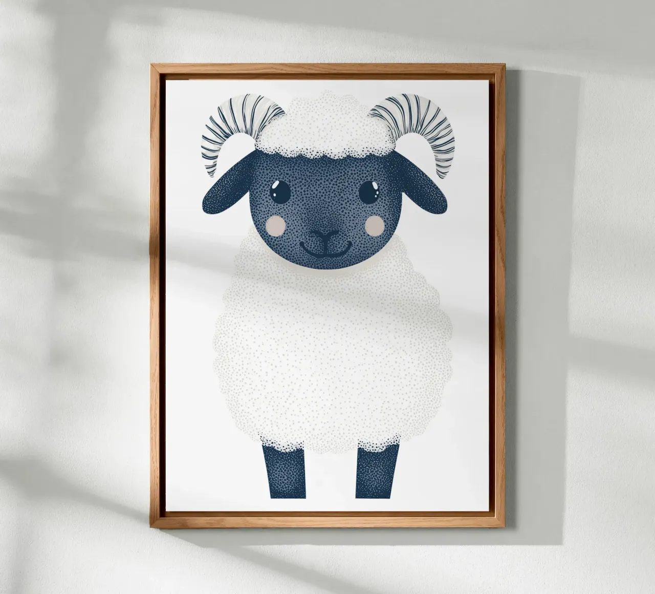 Simpatica pecorella per bambini | Design personalizzabile alluminio dibond da Autofocus