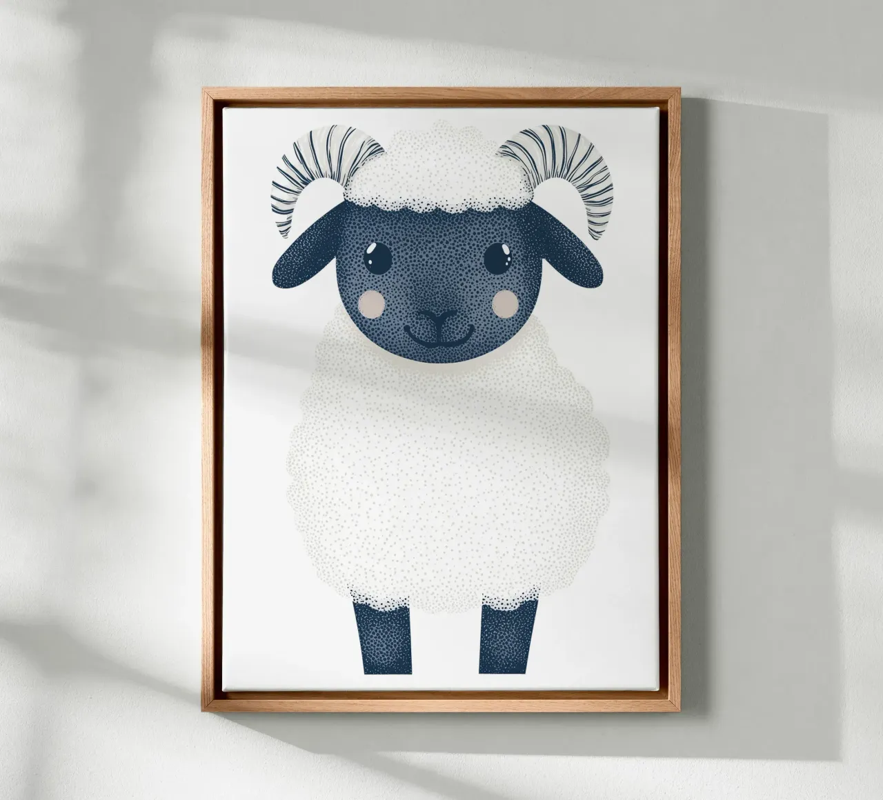 Simpatica pecorella per bambini | Design personalizzabile tela da Autofocus