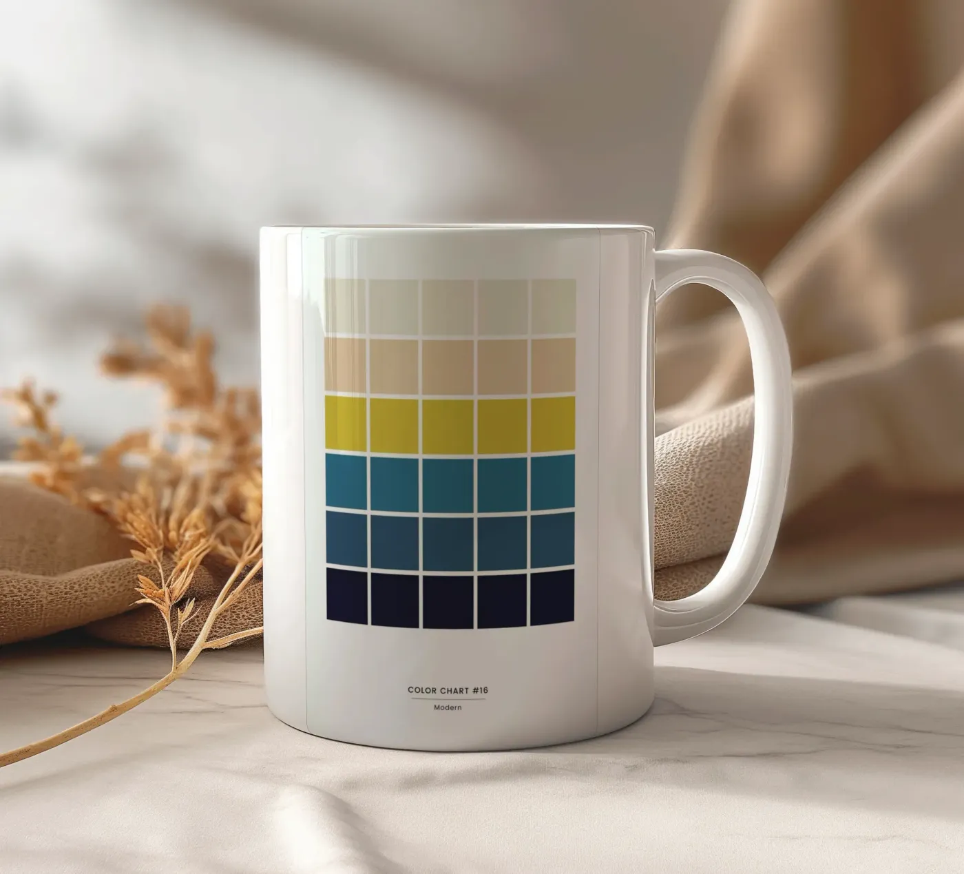 Modern ceramic mug by daylight design studio