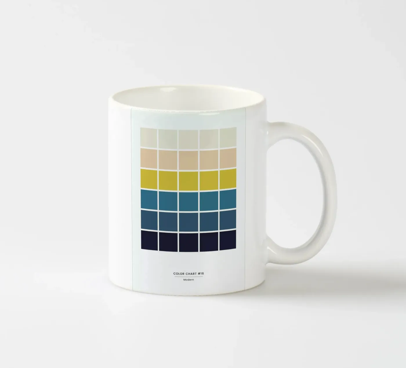 Modern ceramic mug by daylight design studio