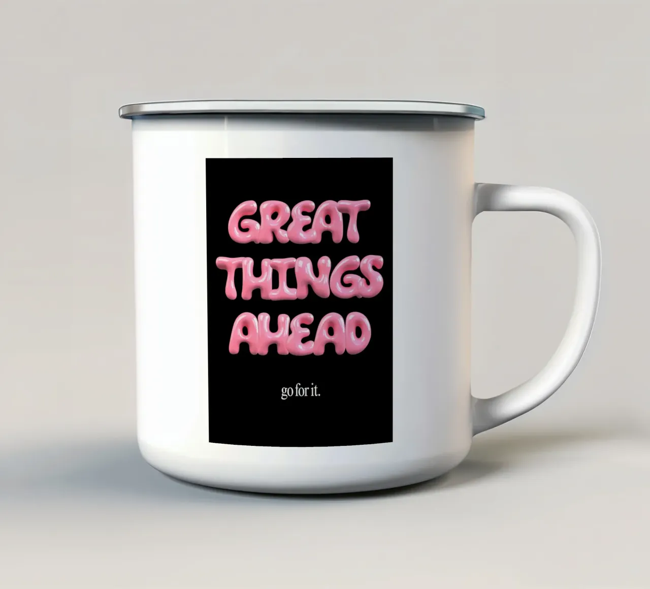 great future tazza in smalto da Ambition Wall