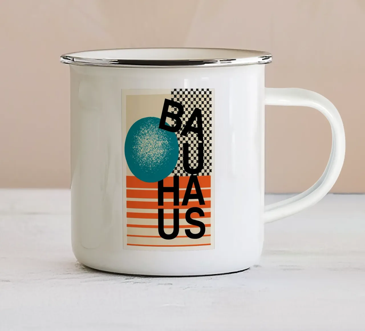 BAUHAU 07 tazza in smalto da Iracheta