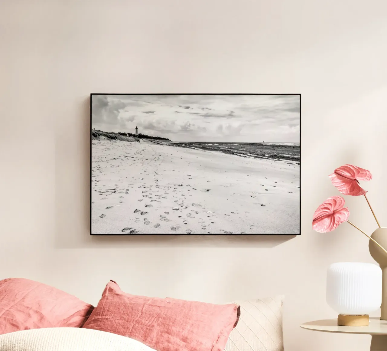 Sandy Beach acrylic glass by JaySan Studio