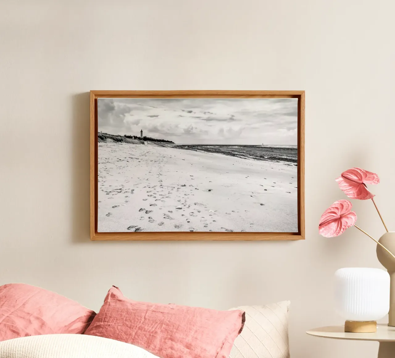 Sandy Beach canvas met Baklijst van JaySan Studio