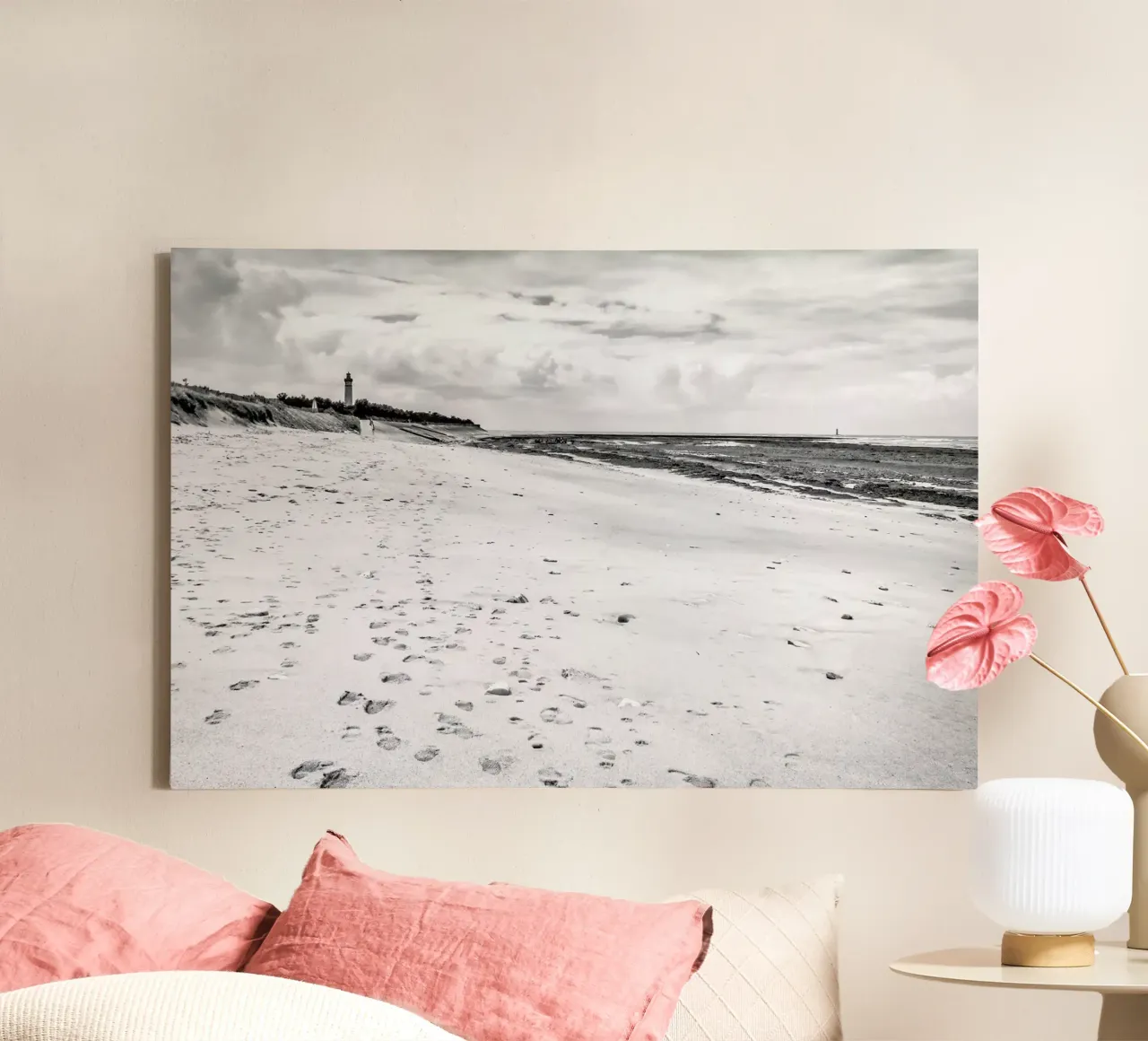 Sandy Beach canvas met Baklijst van JaySan Studio