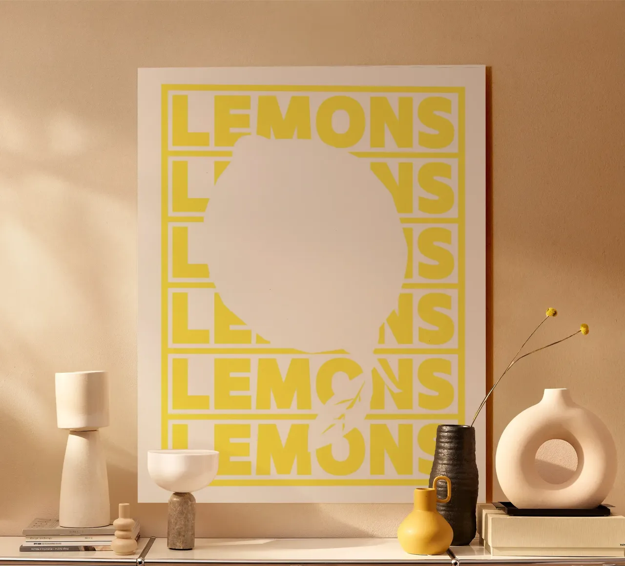 lemons acrylic glass by Ambition Wall