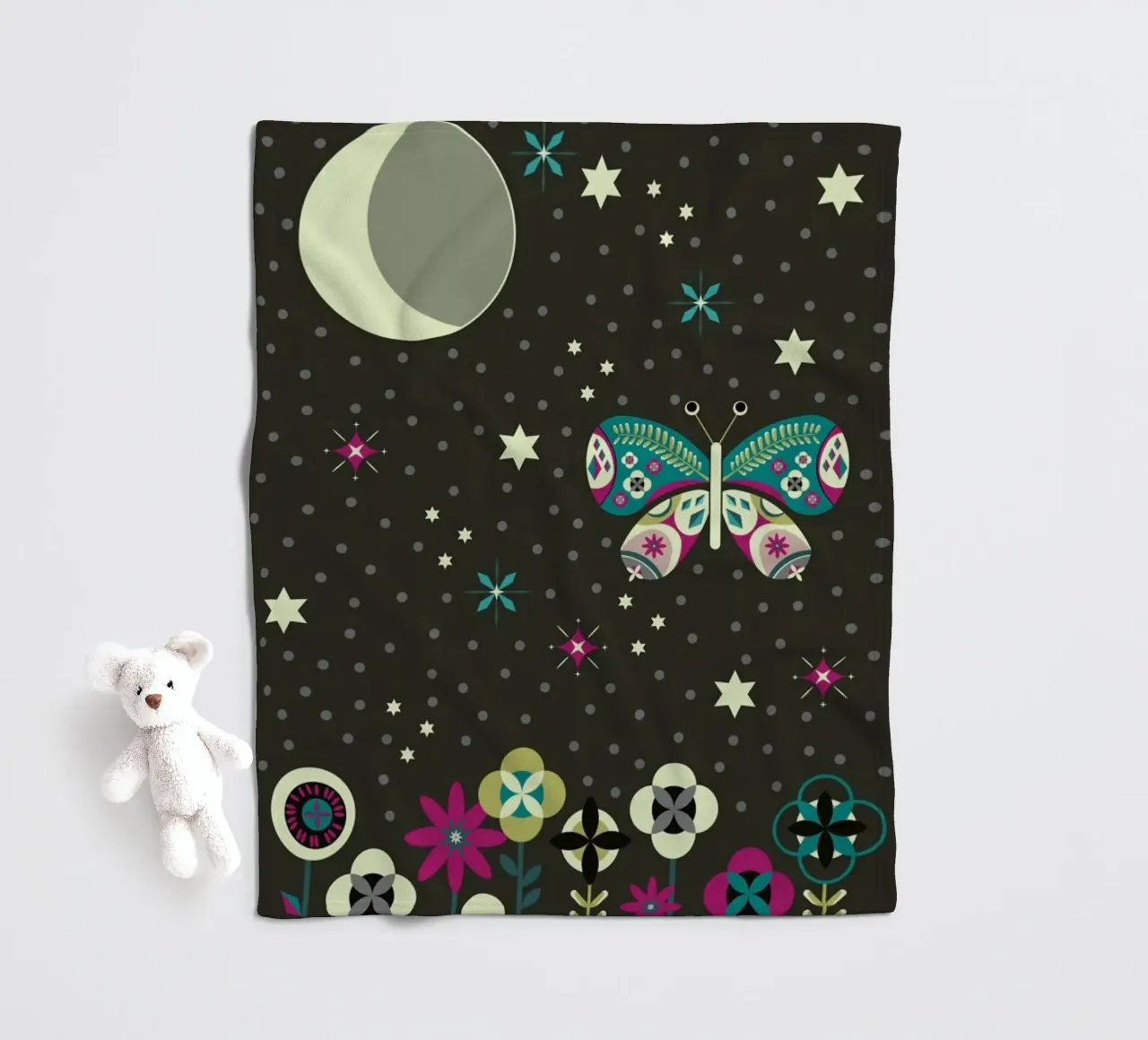 Jungle Nights coperta in pile da Sabrina Ziegenhorn