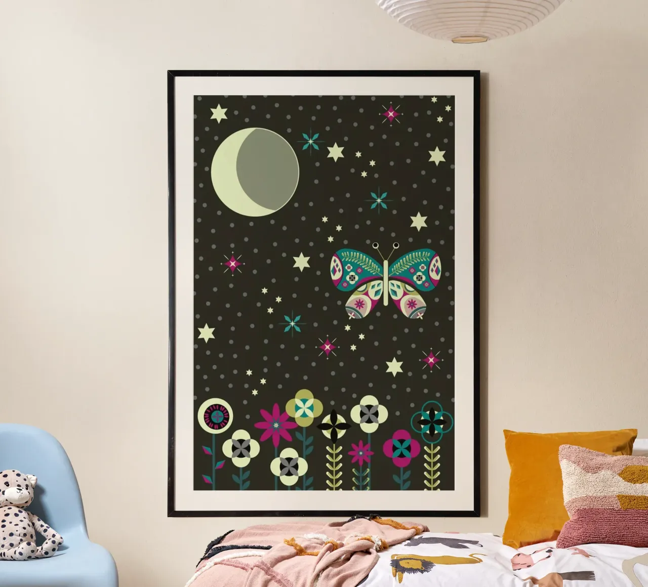 Jungle Nights poster con telaio in plastica da Sabrina Ziegenhorn