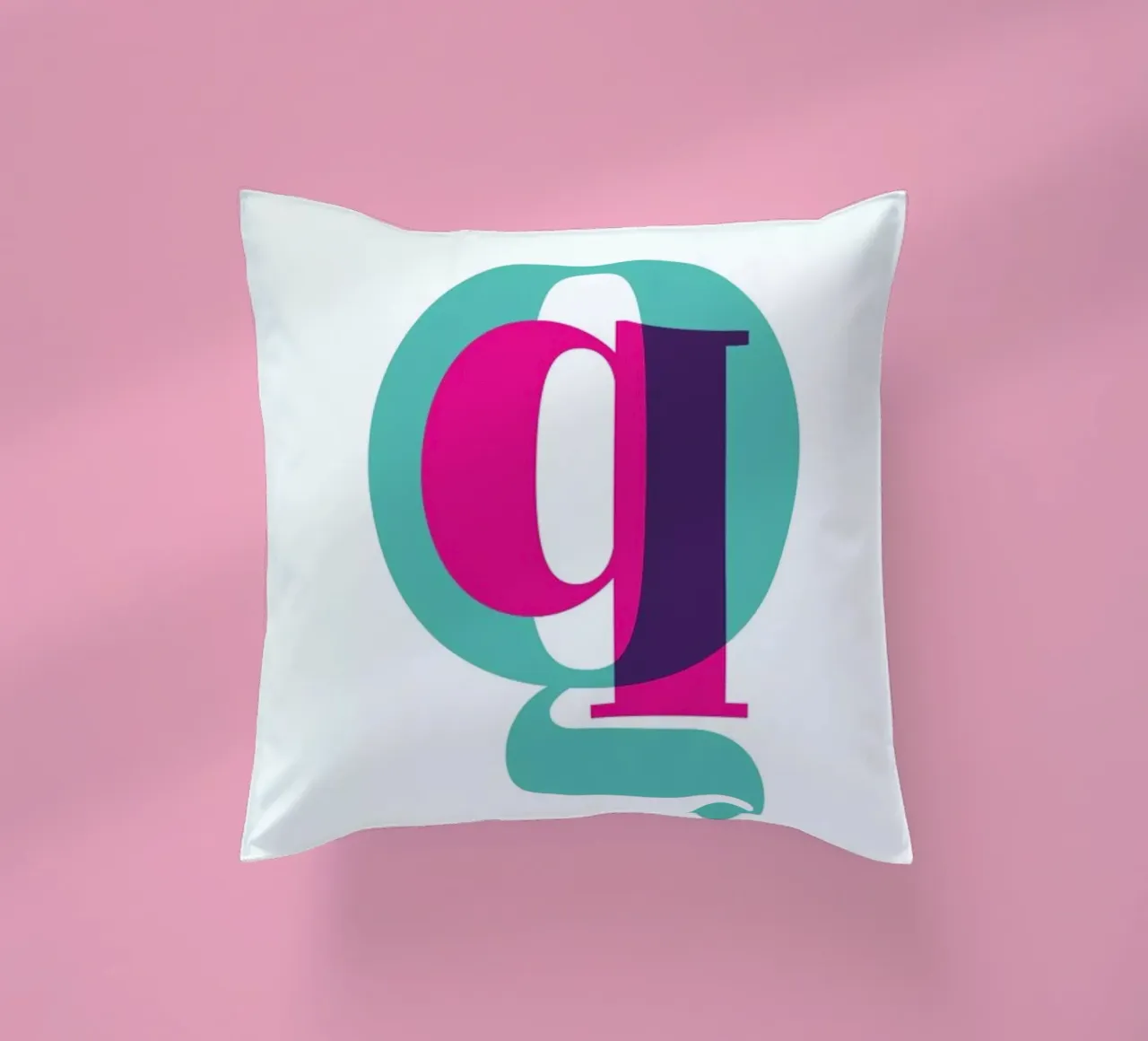 Magenta/Mint Q cuscino da Studio One