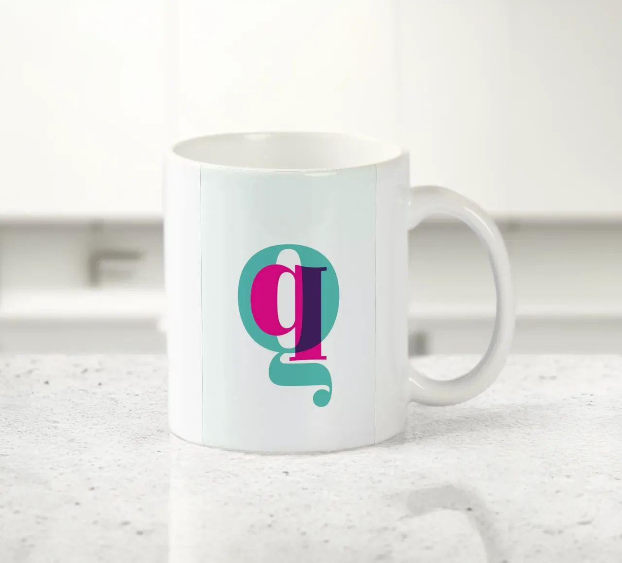 Magenta/Mint Q tazza in ceramica da Studio One