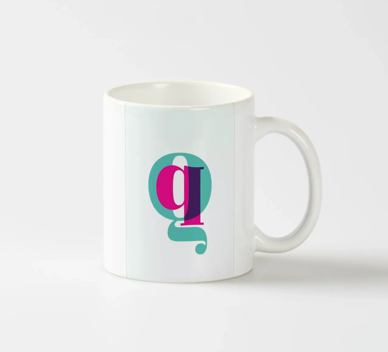 Magenta/Mint Q tazza in ceramica da Studio One